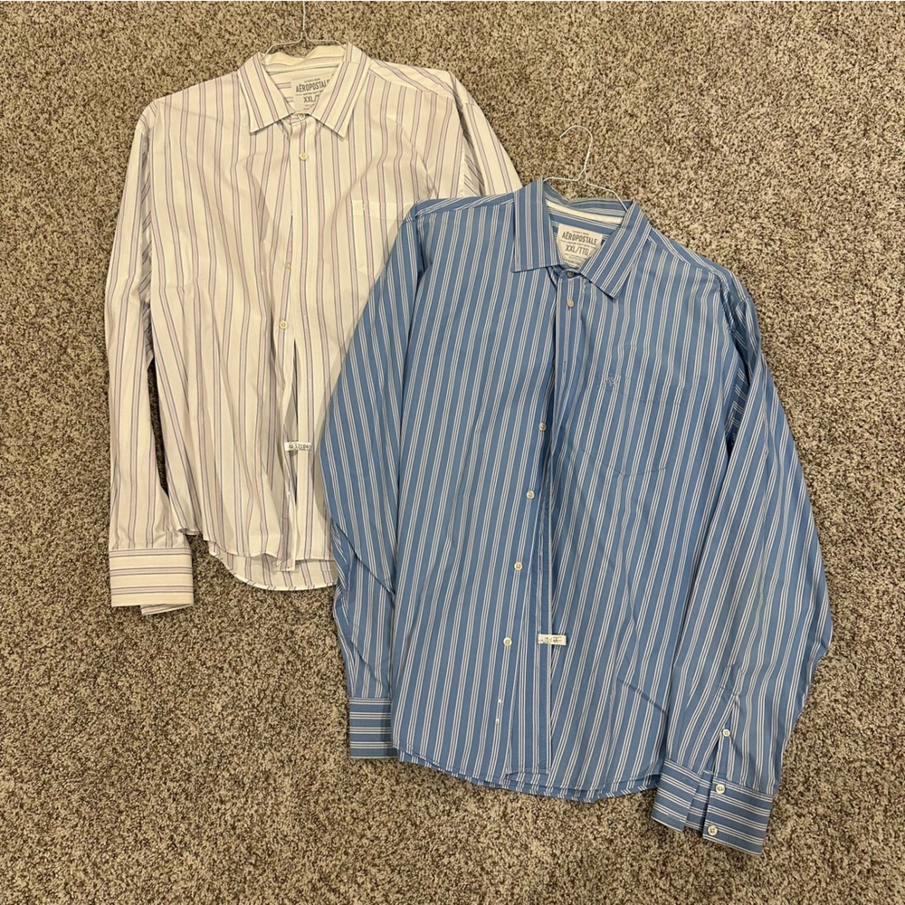 AEROPOSTALE Men’s Dress Shirts Size XXL Set of 3